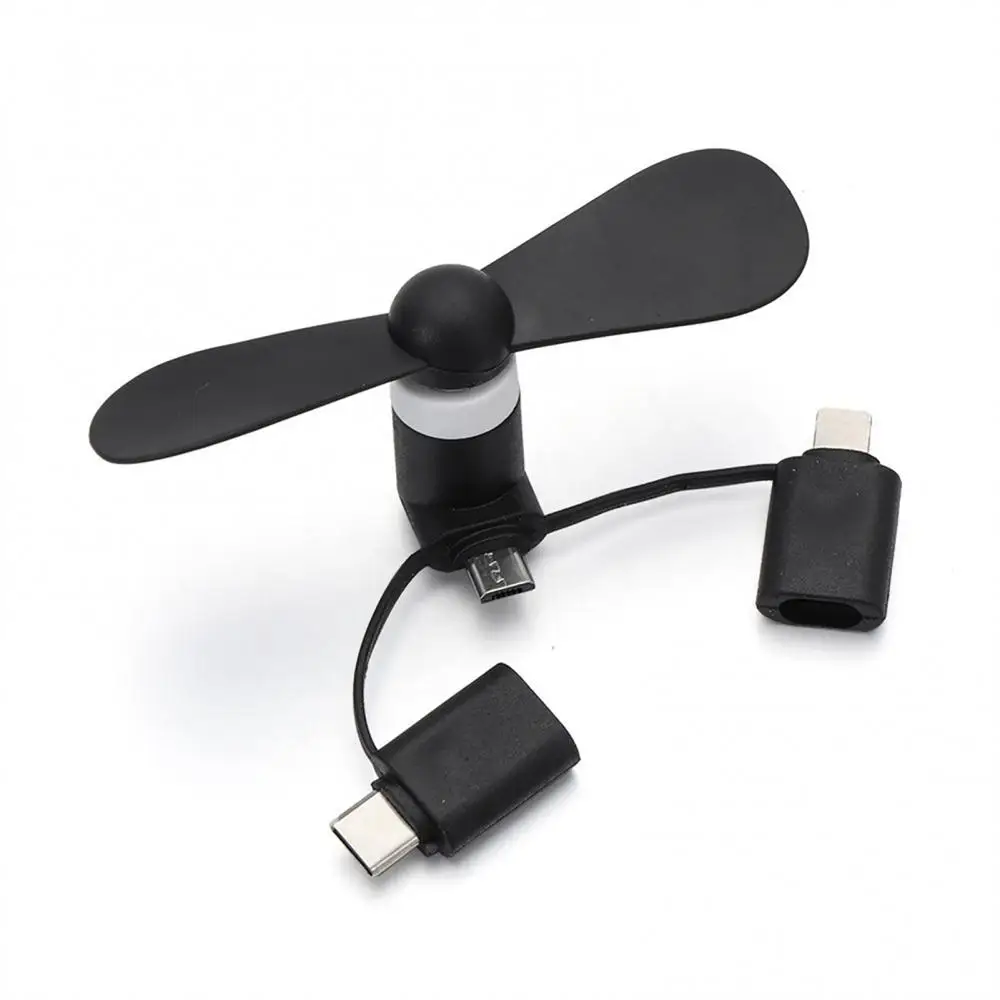 

Cooling Fans Creative Micro Usb Type-c Plug Removable 3-in-1 Portable For Ipad 5 6 6s Universal Accessories Flexible