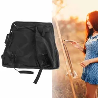 Large 4K Art Supplies Bag Black Multi-Pocket Travel Sketching Bag Adjustable Strap Waterproof Art Carry Case 5