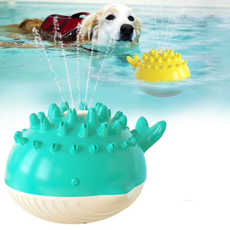 FloatDogToyforSwimmingPoolinSummer3ABatteryElectricSpray