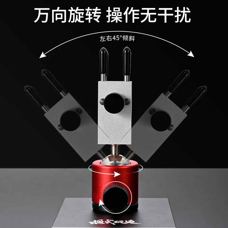 MSWZ Stainless Steel Clamp Vise 360&deg; Unviersal Tool Holder for Gundam Military Model Making DIY Tools model assembly tools