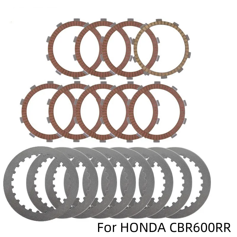 

18pcs For HONDA CBR600RR CBR600 CBR 600 RR PC37 2005 2003-2015 Motorbike Paper Based Clutch Friction Clutch Plate Steel Kit