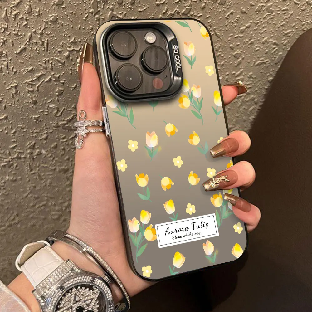 Shockproof IMD Flower Design Phone Case