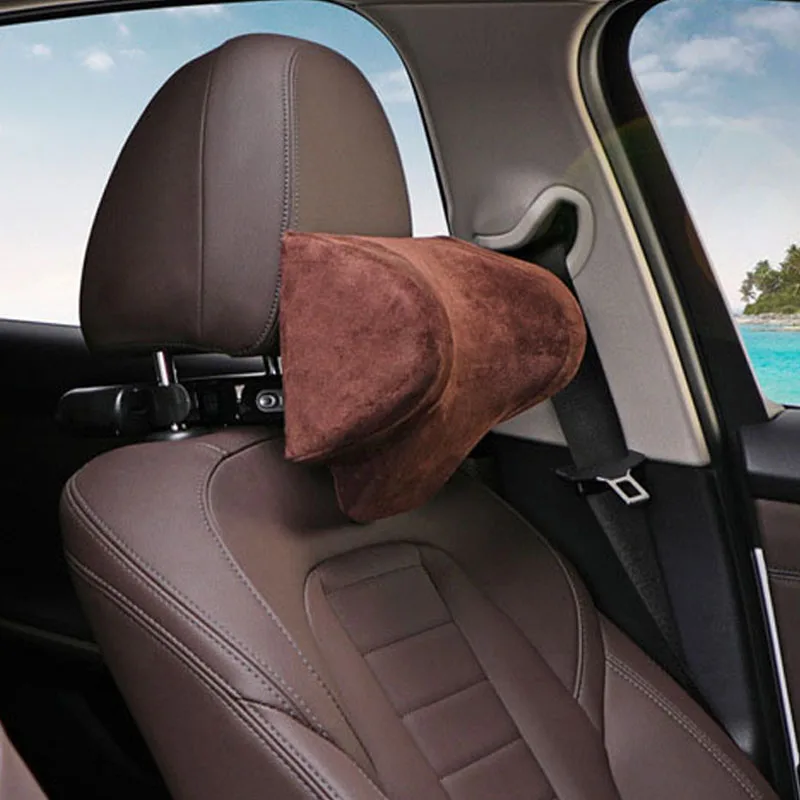 

Multifunctional Car Neck Headrest Pillow Cushion Car Seat Memory Foam Neck Support With Adjustable Phone Holder and Storage Hook