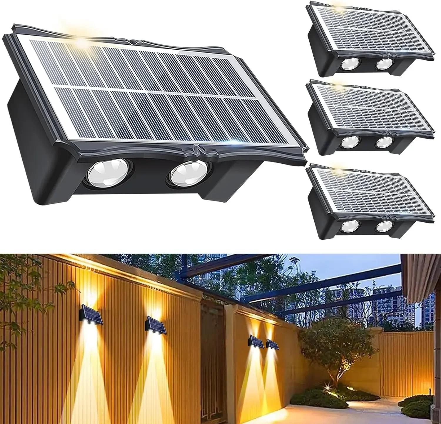 10 Lumières Solaires LED Lampes Solaires Extérieures Lumières De