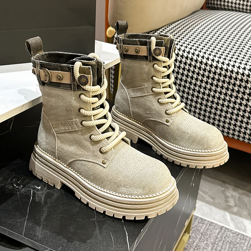 Botas Cortas Botas Militares Color Caqui Botas Hombre Tacticas