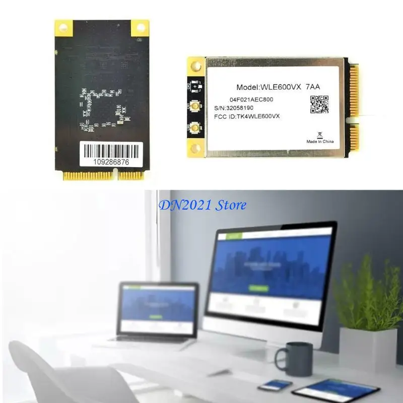 F3KE WLE600VX 산업 네트워킹 어댑터 WiFi 카드 QCA9882 1200M 2.4GHZ+5GHz