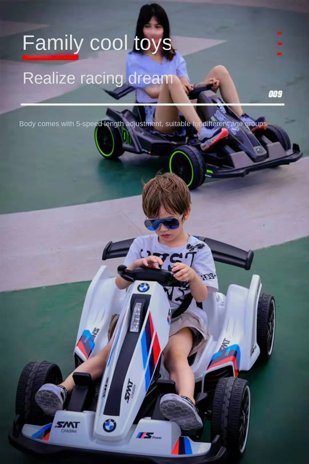 Parco giochi quadrato bambini adulto a tre ruote elettrico Drift Car  paraurti auto genitore-figlio Drift Kart - AliExpress