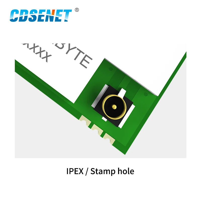 Full Duplex 2.4GHz RF Wireless Serial Module Transceiver 12dBm 800m IPEX Stamp Hole CDSENET E65-2G4T12S Continuous Transmission