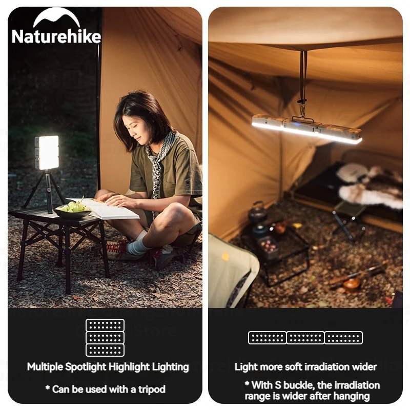 Naturehike テントLight Outdoor Travel Naturehike Camping LED Light Rechargeable Outdoor Tent Bulb