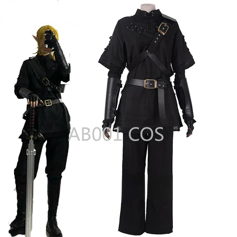 Anime Tears Of The Kingdom Link Dark Suit Zelda Costume Cosplay Per La Festa Di Halloween