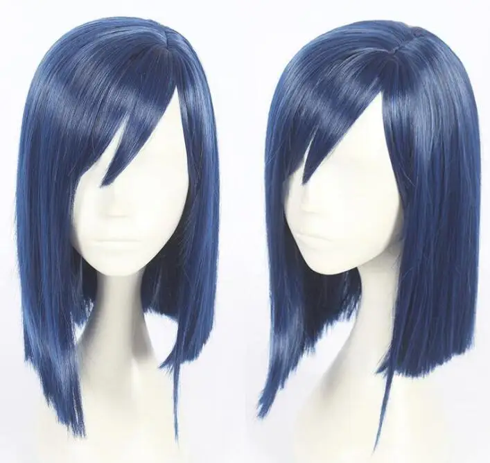 

DARLING in the FRANXX Code: 015 Ichigo Blue 35cm Short Straight Anime Cosplay Wigs Fiber Heat Resistant Synthetic Hair Wig