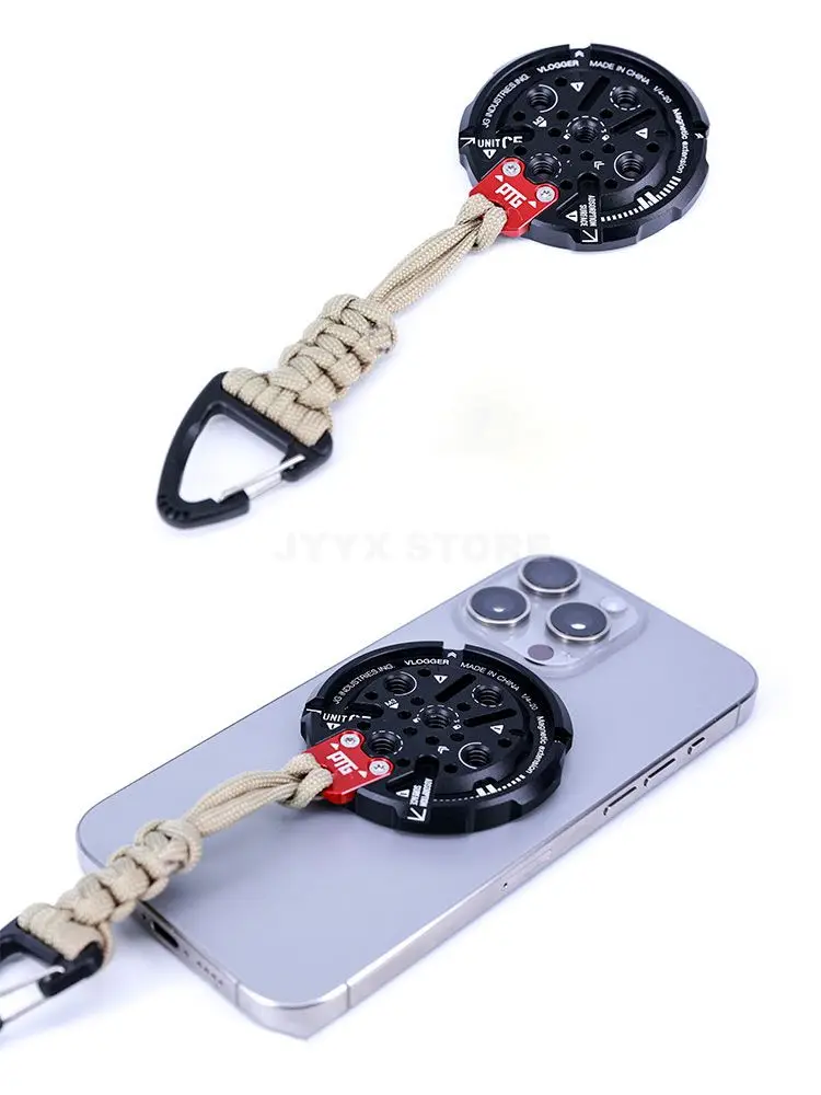 Vlogger Magnetic Holder Base Plate with ARRI Position for Mobile Phone iPhone Ma