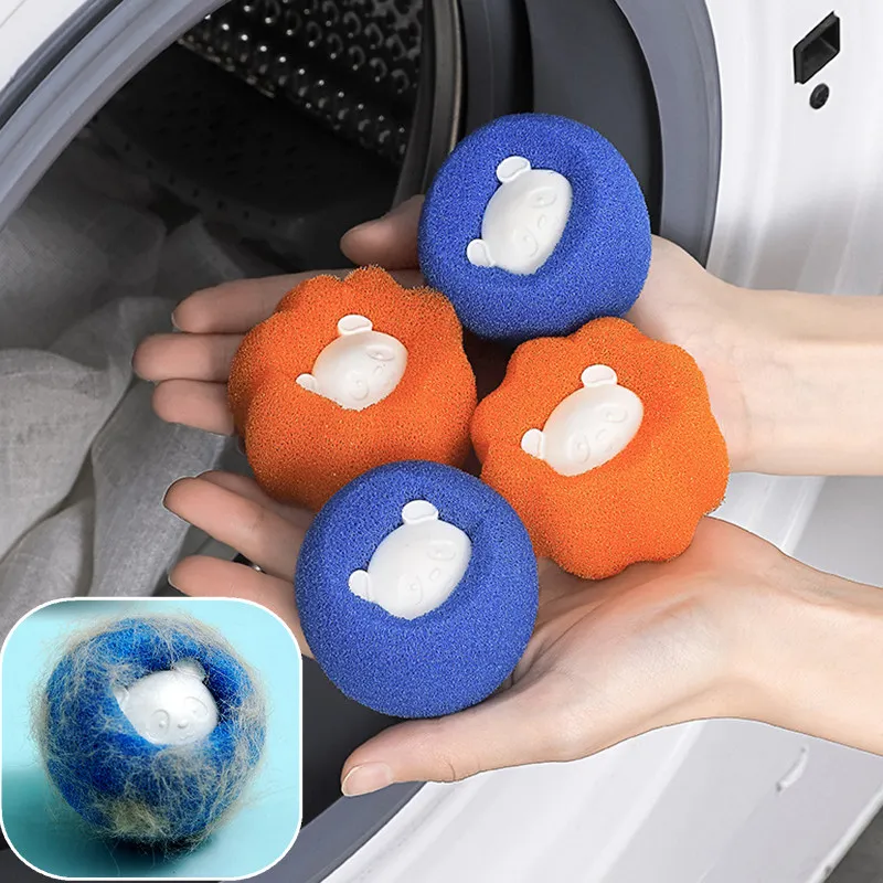 Pet Hair Remover Reusable Ball Cat Fur Sticker Laundry Ball Cleaning
