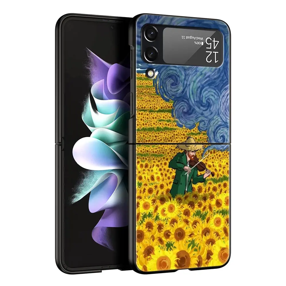 Gift Phone Case - Black Hard PC Shell with Van Gogh Starry Night Art Aesthetic