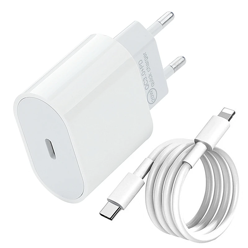 20W Fast Charging PD USB C Charger For iPhone 13 12 11 Pro Max Samsung S22 Huawei Xiaomi Power Adapter US EU Plug Type Port | Мобильные