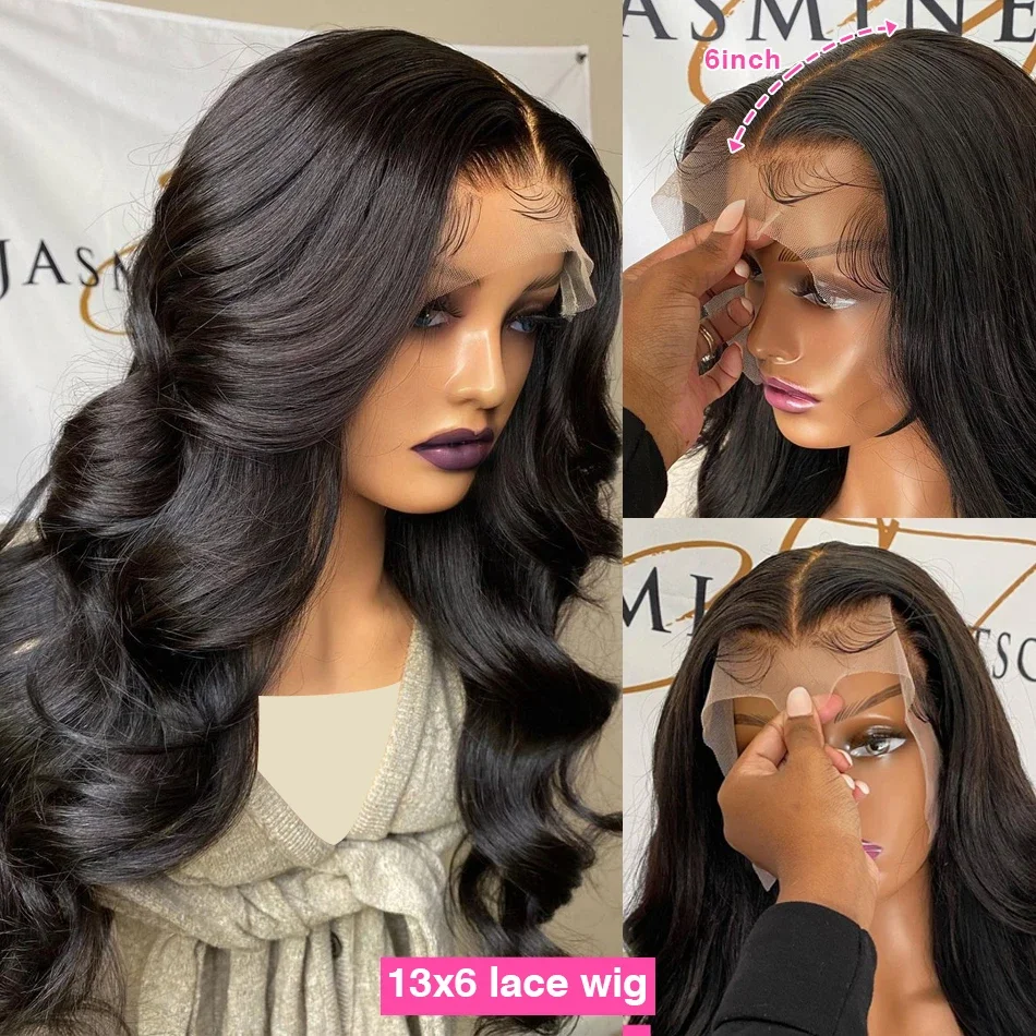 Transparent 13x4 13x6 Lace Frontal Body Wave Human Hair Wigs 100% HD 5x5 Closure Lace Wig Pre Plucked Wigs For Black Women