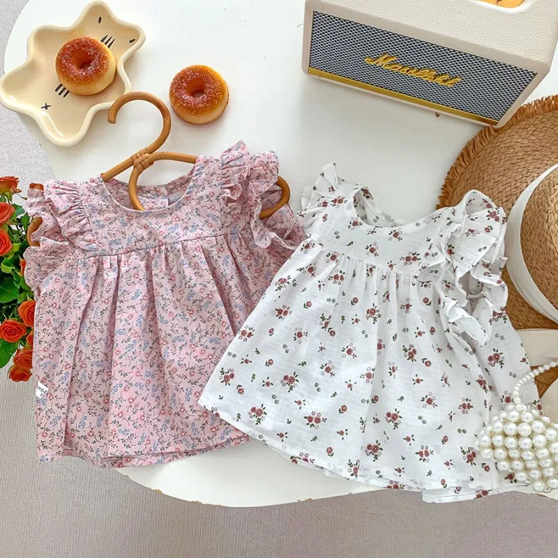 blusas de flores para niñas