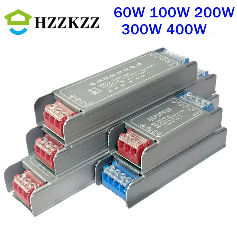 60W 100W 200W 300W 400W 12V 24V LED Power Supply AC to DC Transformer Converter Super Thin for LED Strip Light Bulb LED Driver