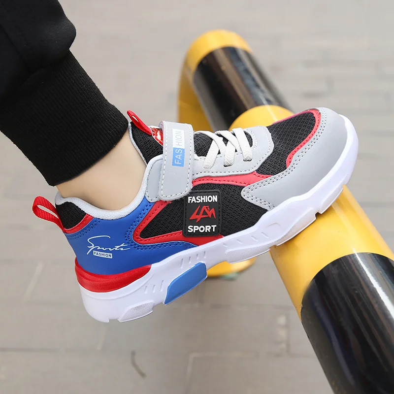 Kids Sneakers Fashion Outdoor Sports Lightweight Mehs Breathable Flat Tenis Shoes Cheap Footwear Childrens Walking Shoes Boy kids shoes