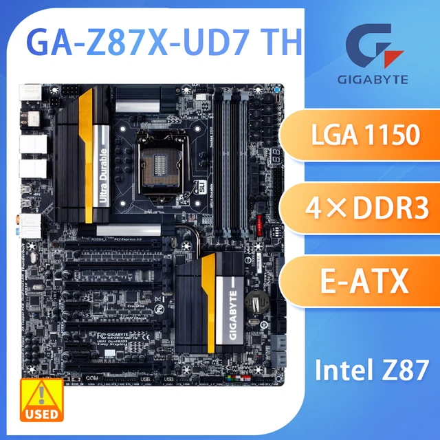 LGA 1150 Motherboard Gigabyte GA-Z87X-UD7 TH Adopts Intel Z87