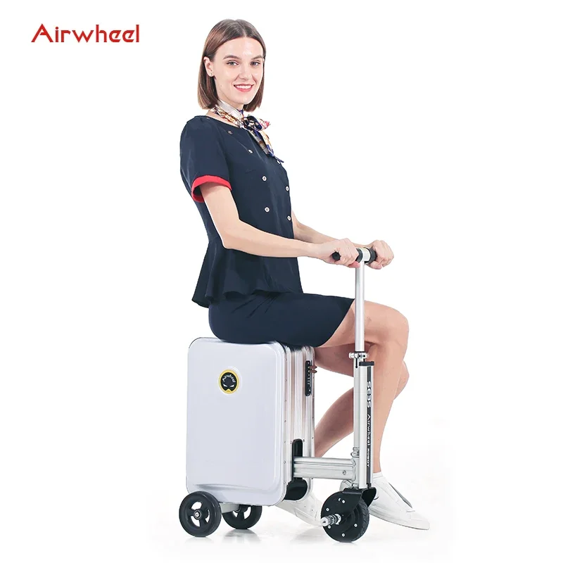 

Чемодан для самоката Airwheel, чемодан для ручной клади, складной умный чемодан для поездок SE3S, черный, розовый, серебристый