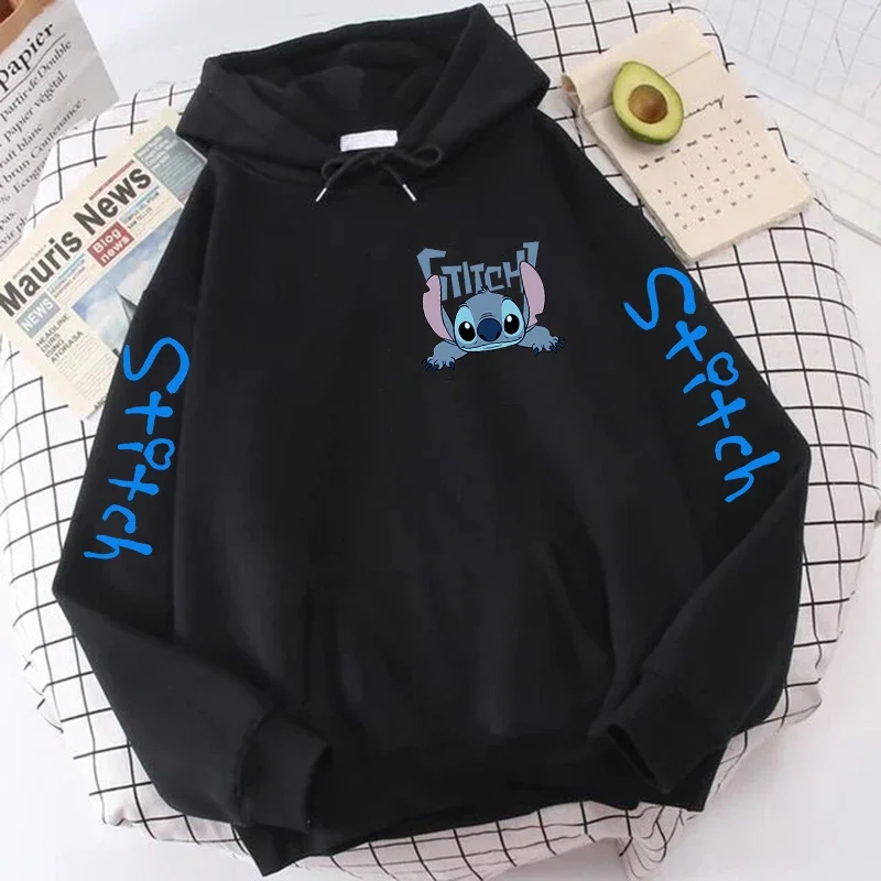 thumbnail image 1 of Sudaderas con capucha de Lilo Stitch de Disney para hombre y mujer, sudadera Harajuku de Anime, ropa de calle gótica Y2k de dibujos animados, Sudadera con capucha de Manga de los años 2000 para mujer, 1 of 5