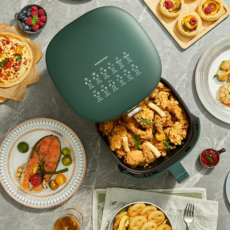 Air Fryer Flip-Free Automatic Multi-Function Deep Frying Pan 5L Large Capacity Household Oil-Free Smart 4