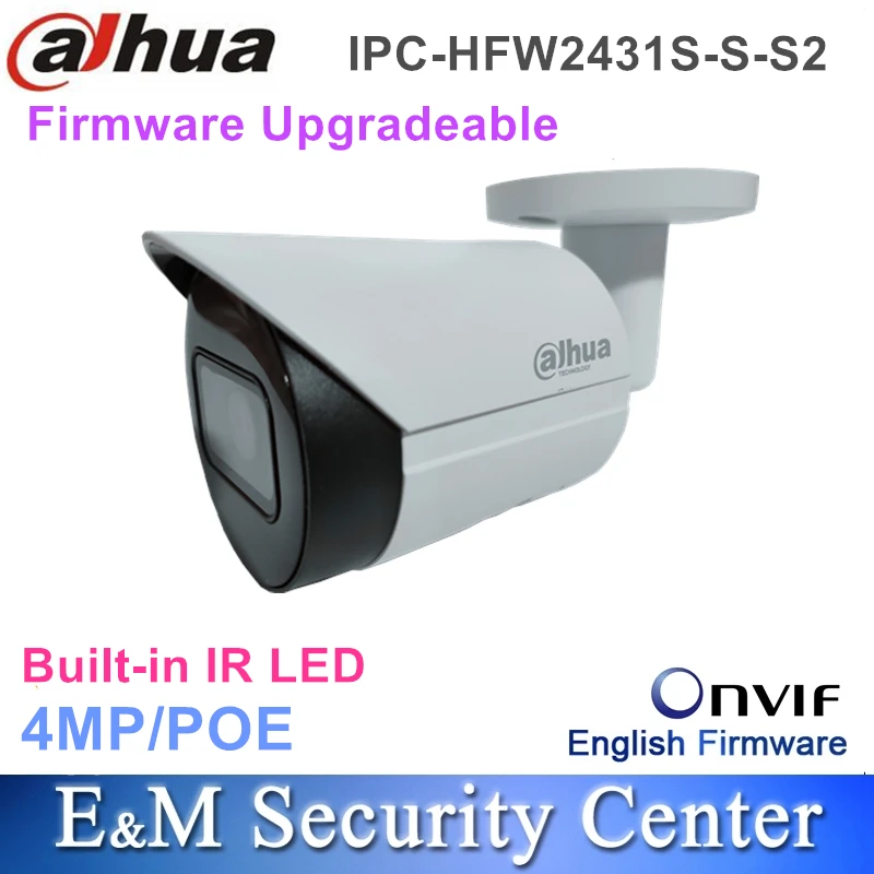 Wholesale Dahua Original 4MP IPC-HFW2431S-S-S2 IP67 WDR POE CCTV Mimi Surveillance IR Bullet Network Camera