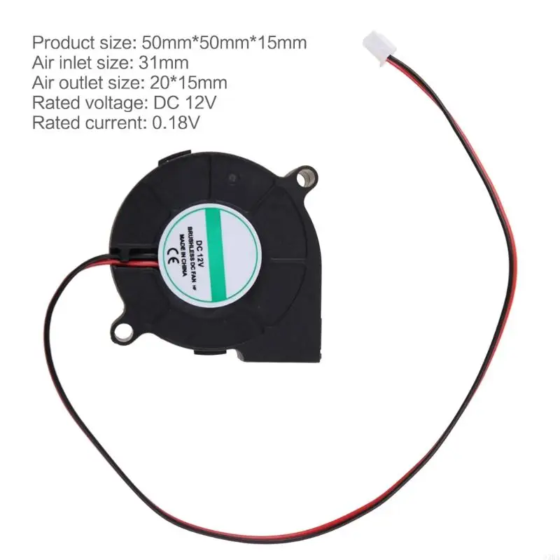 33WA DC12V Ultra-silent Radial Blower Fan Cooling Fan Cooler for 3D Printer Par