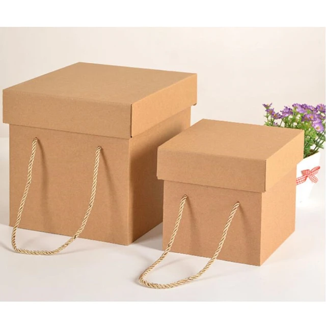 Square Gift Boxes Cardboard, Cardboard Packaging Box Lid