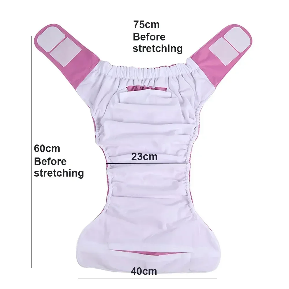 Reusable Adult Diapers Large Size Washable Cloth Diaper for Patients Elderly Men and Women Incontinence Pants