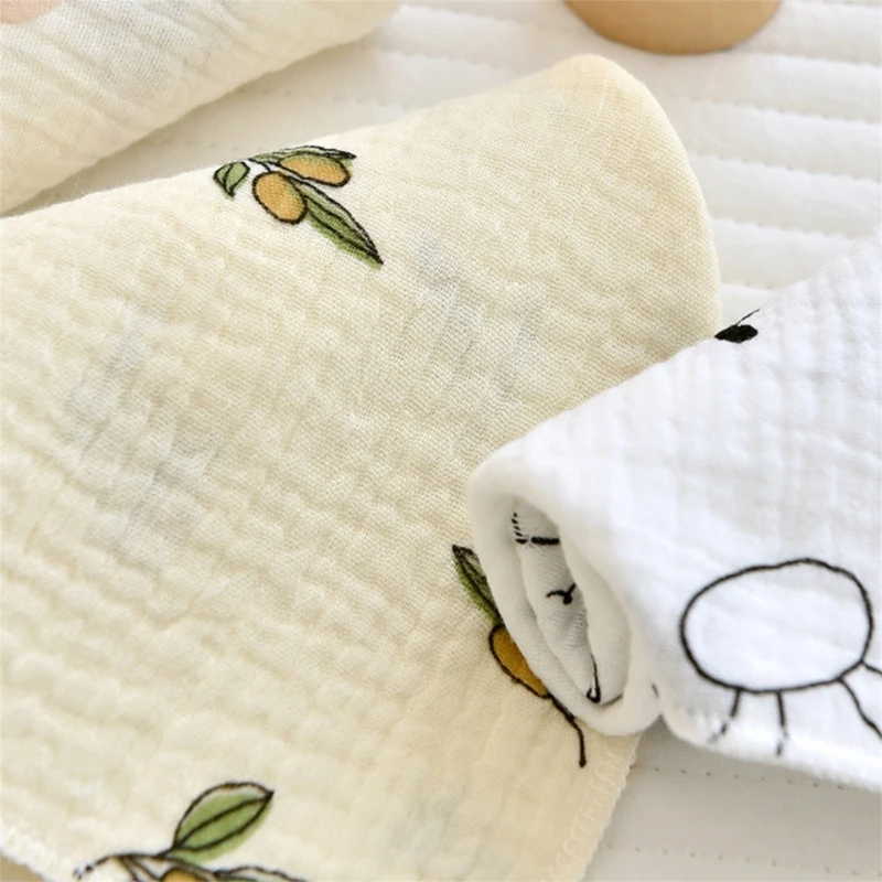4 Pack Baby Washcloths Soft Absorbent Cotton Washable Saliva Towel Face Wipes Newborn Bath Face Towel Wipes Baby Bibs baby towel
