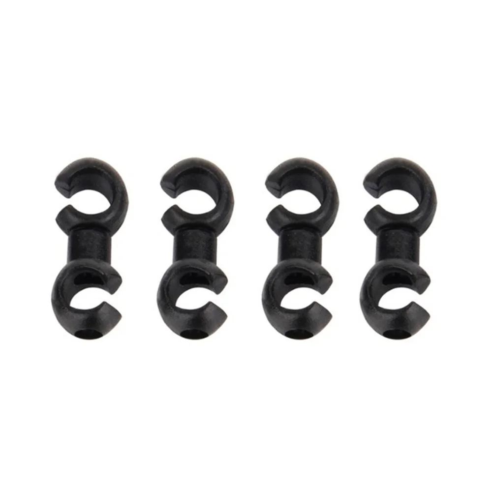 

C/S-hook Clips Housing Hose Guide Cycling MTB Brake Gear Cable Brake Cable Sets Pipe Bike Line Clamp (Black)