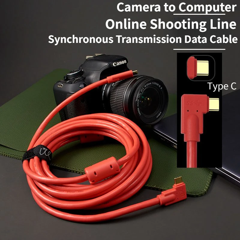 

High Quality Type C SLR Digital Camera Data Cable Online Shooting Cable 3m-10m USB-C C Line for Canon eosr Sony A7R3/a7r4 Laptop