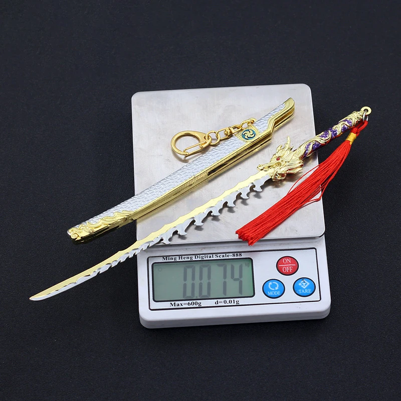 Naraka:Bladepoint Weapon Katana Melee Gale's Edge Game Keychain