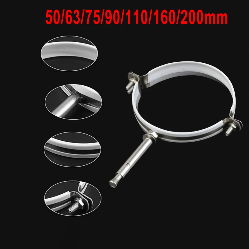 Staffa Regolabile In Acciaio Inox Per Canna Fumaria 150mm - Supporto Parete Per Tubi Stufa E Camini