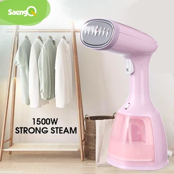 SaengQ Steam Iron Garment Steamer tessuto portatile 1500W Travel Vertical 350ml Mini Portable Home viaggiare per stirare i vestiti 1