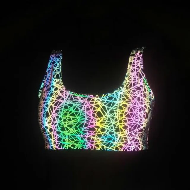 Holographic Reflective Crop Top 2