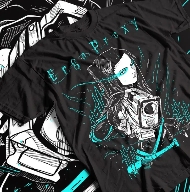 

Ergo Proxy T-Shirt Re-l Mayer Anime Manga Girl Kawaii Funny Gift Shirt All Size