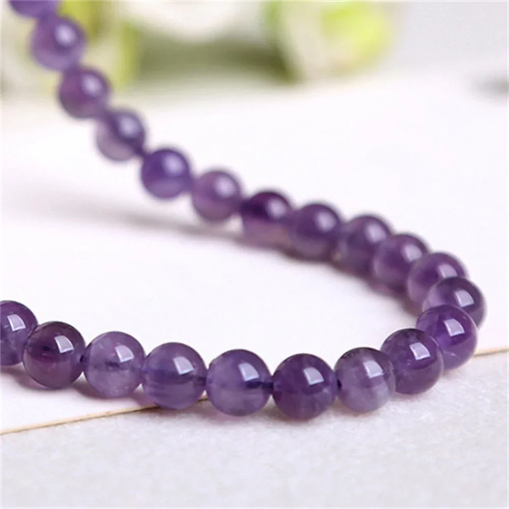 

Charm Beads For Jewelry Making Natural Amethyst Stone 6-12mm Crystal DIY Women Necklace Bracelet Handmade Accessories Beading