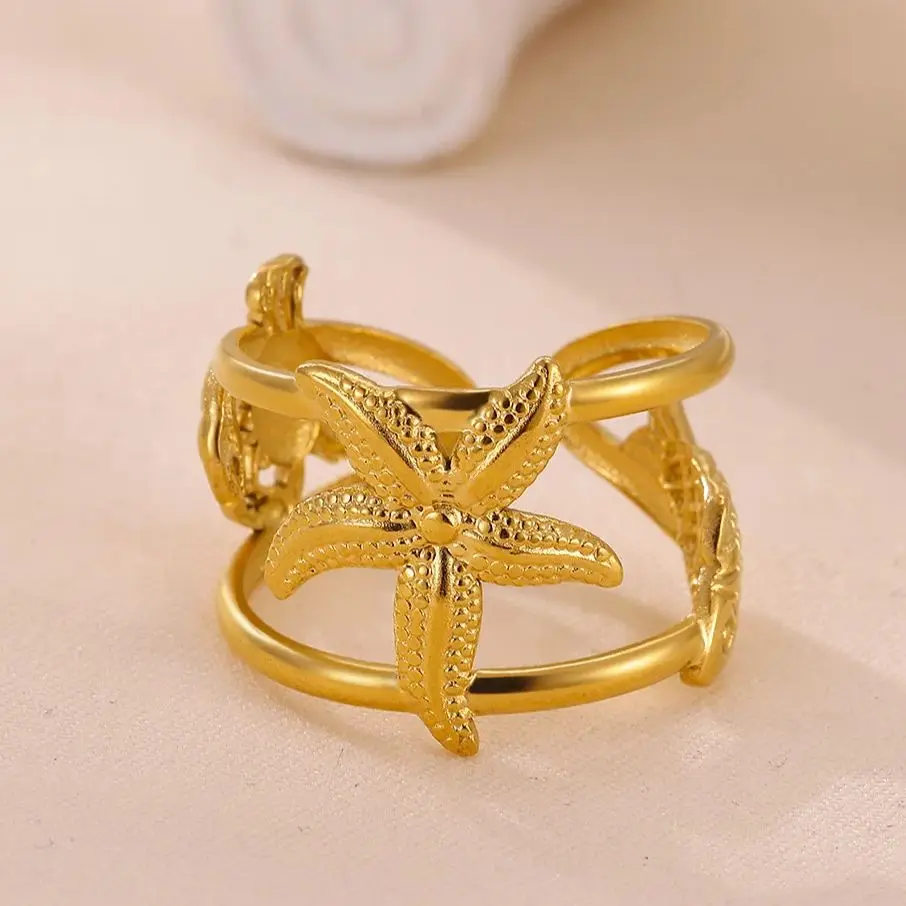 Starfish Rings Ellis display Women Stainless Steel