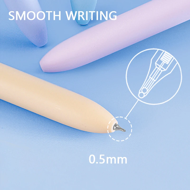 Creative 4-in-1 Multi-Color Gel Pen 0.5mm Fine Point Quick Drying Smooth Writing Colored Pens for Note Taking & Study Stationery