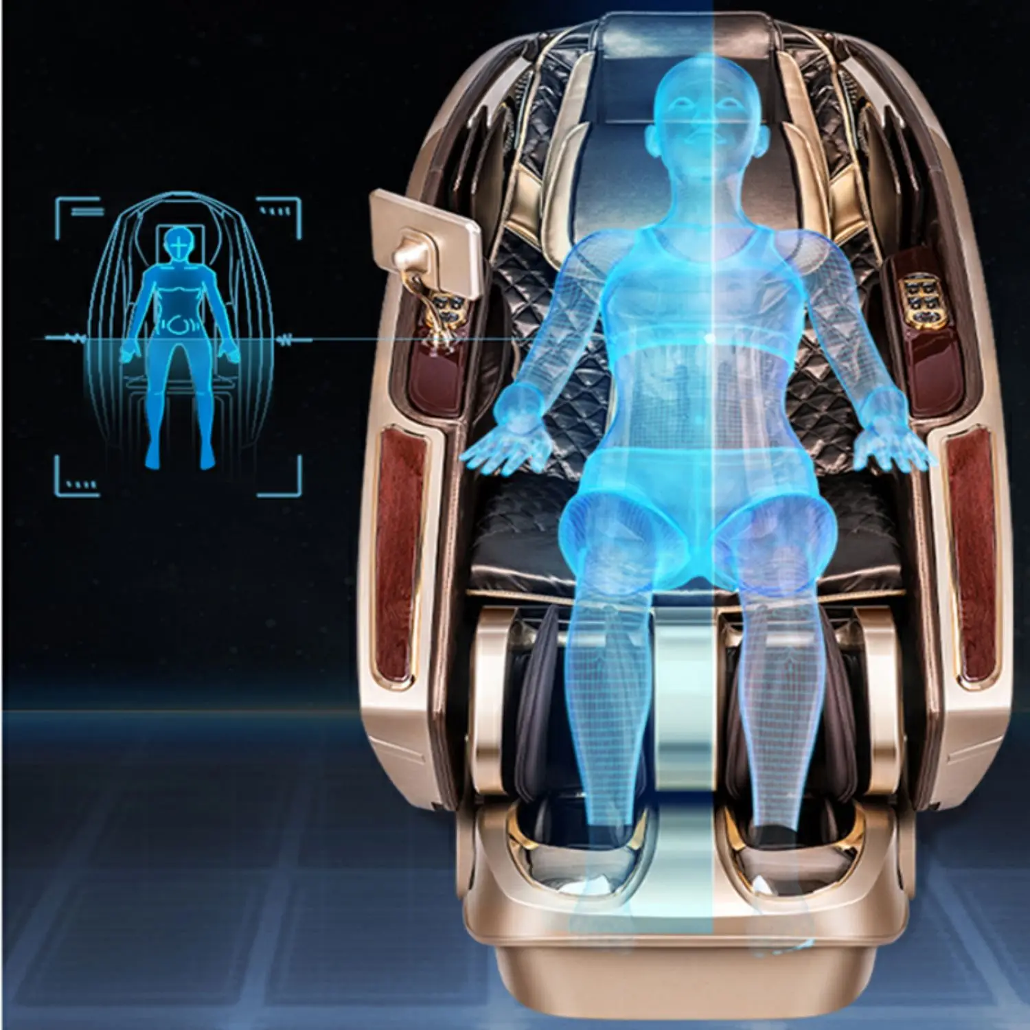 4d AI Voice Body Detection Massage Chair with Electric Legs Full Body 4d Eectric Luxury Vibrating Relaxing  massage chairs sofa 2
