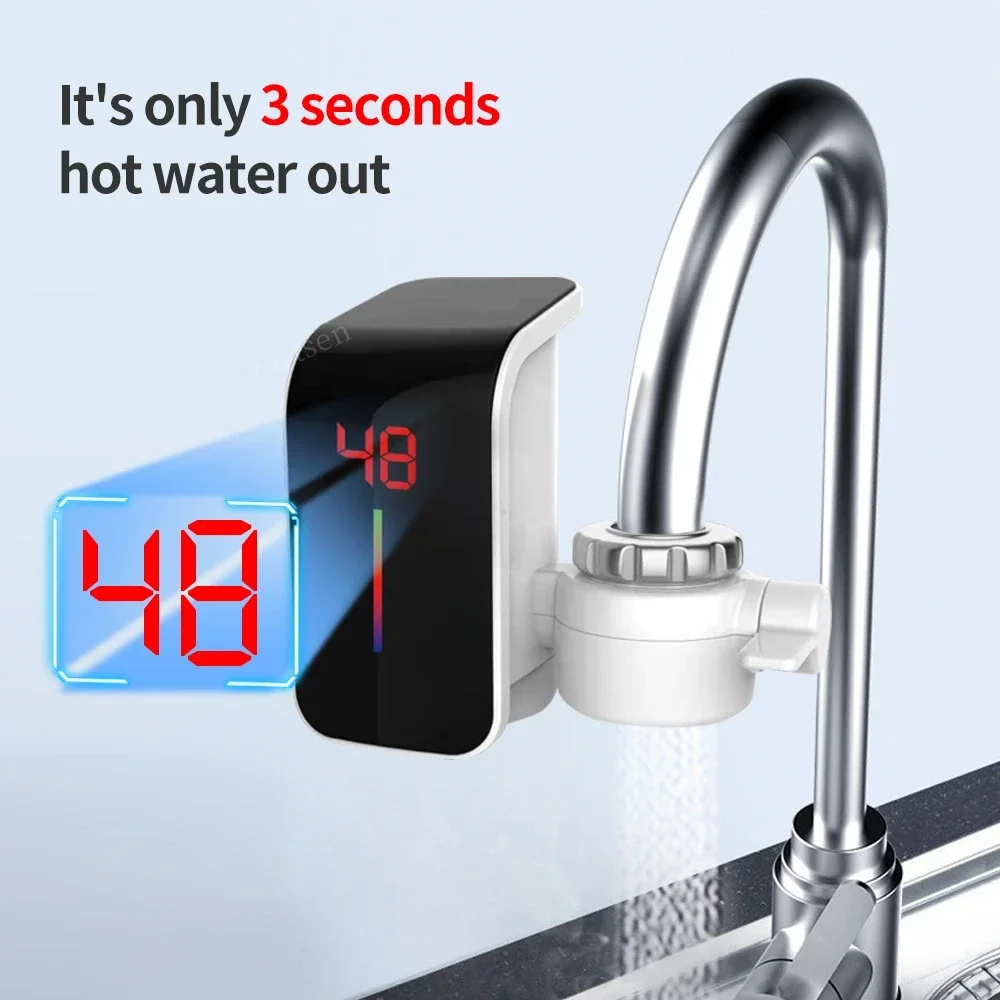 

Electric Water Heater Tap Instant Hot Water Faucet Heater Cold Heating Faucet Tankless Instantaneous Water Heater