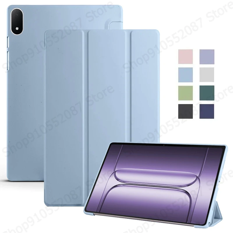 Premium Trifold PU Leather Tablet Stand Case - Soft Back Cover