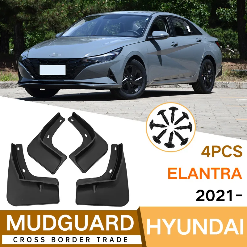 

MudFlaps FOR HYUNDAI elantra 2021 Car Splash Guards Fender Set Parts Front Rear Mud Flaps Automotive Accessories