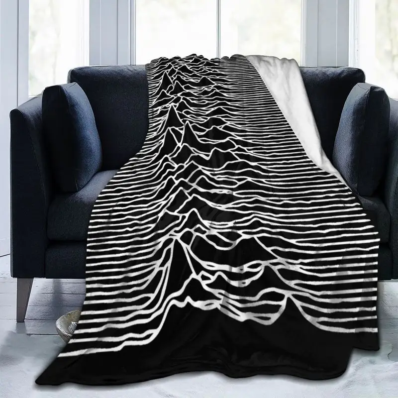 Joy Division Unknown Pleasures 앨범 레코드 커버 담요 벨벳 컴포트 산호 플리스 침구 용품, 가족 경비