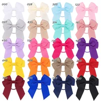 3.15inches Solid Color Hair Ribbon Hair Band for Girls Toddler Cheer Up Bows Head Rope Kids Headwear Ponytail Hair Accessories 2