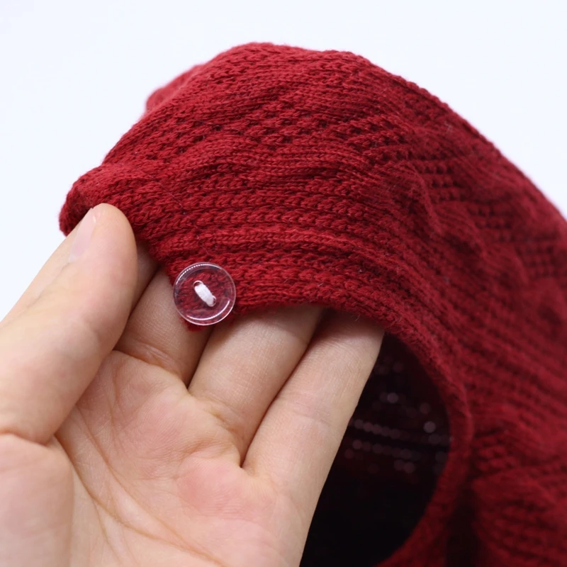 Newborn Muslin Hat & Long Sleeves Knitted Shirt Photo Shooting Set Photo Props Baby Jumpsuits Xmas Costume For Boys Girl