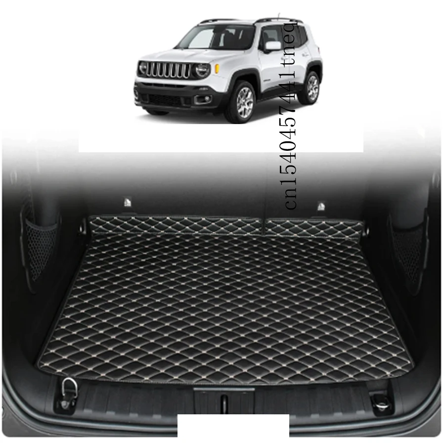 Auto Achterbak Mat, voor Jeep Renegade 2016-2021 Lederen Kofferbak Auto Achterbak Mat, voor Jeep Renegade 2016-2021 Lederen Kofferbak